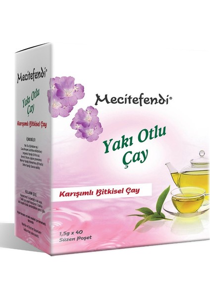 4'lü mecitefendi Yakı otlu Çay (Süzen Poşet 40'lı)