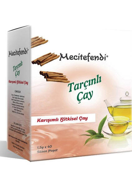 2'li Mecitefendi Tarçınlı Çay (Süzen Poşet 40'lı)
