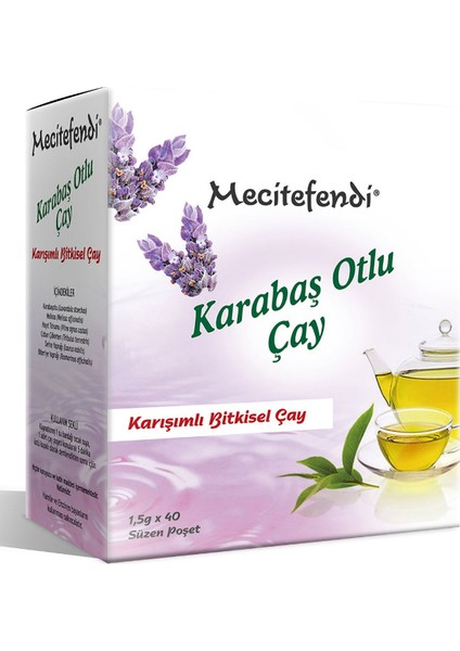2'li Mecitefendi Karabaş Otlu Çay (Süzen Poşet 40'lı)