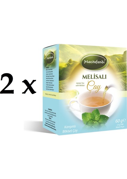 2'li Mecitefendi Melissalı Çay (Süzen Poşet 40'lı)