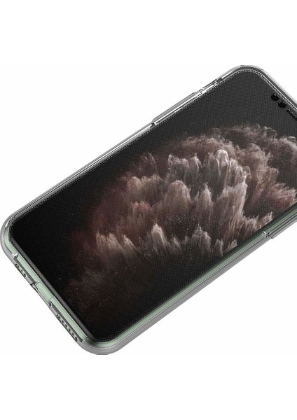 Apple iPhone 11 Pro Max Kılıf 6 tarafı tam full koruma 360 Clear Soft - Şeffaf