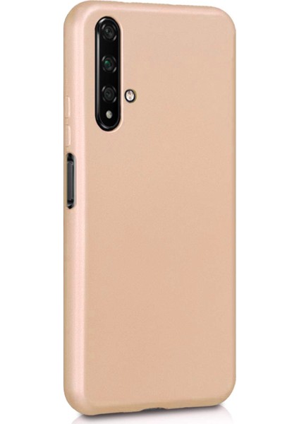 Huawei Honor 20 Mat Silikon Kılıf - Gold