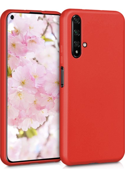 Huawei Honor 20 Mat Silikon Kılıf - Kırmızı