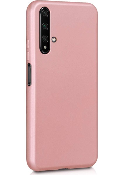 Huawei Honor 20 Mat Silikon Kılıf - Rose Gold