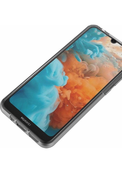 Huawei Y5 2019 Kılıf 6 tarafı tam full koruma 360 Clear Soft - Şeffaf