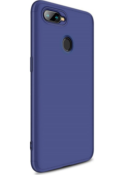 Oppo A5S Kılıf Double Dip 360 Protective - Mavi