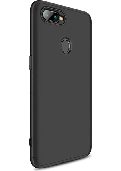 Oppo A5S Kılıf Double Dip 360 Protective - Siyah