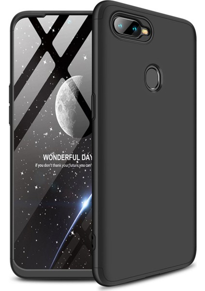 Oppo A5S Kılıf Double Dip 360 Protective - Siyah fiyatları