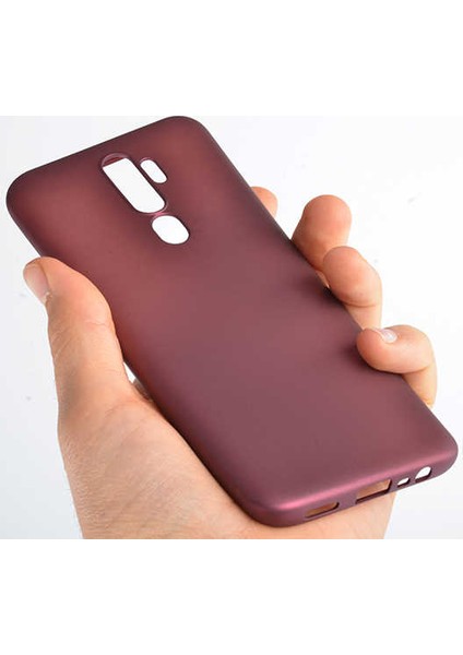 Oppo A9 2020 Mat Silikon Kılıf - Lacivert