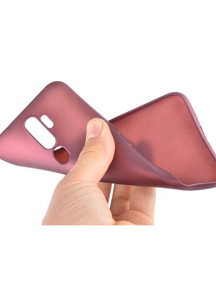 Oppo A9 2020 Mat Silikon Kılıf - Mor modelleri