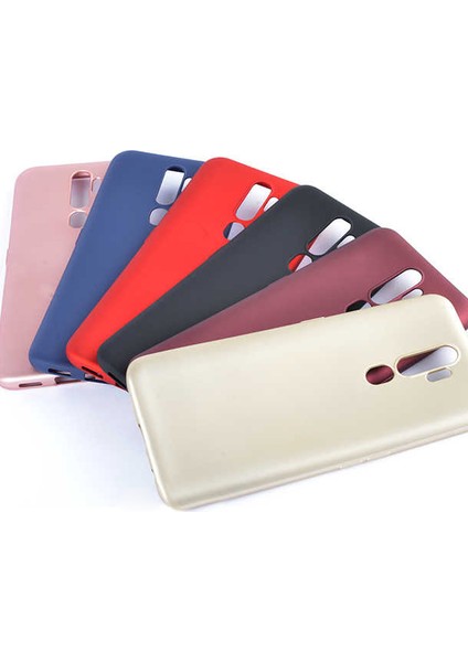 Oppo A9 2020 Mat Silikon Kılıf - Rose Gold
