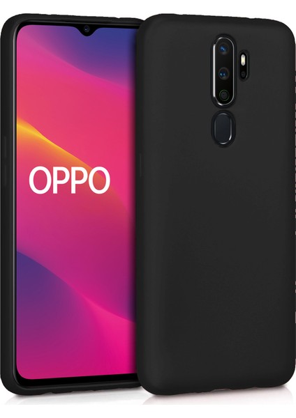 Oppo A9 2020 Mat Silikon Kılıf - Siyah fiyatları
