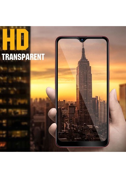 Samsung Galaxy A10s Tam Kaplayan Temperli Cam Ekran Koruyucu - Siyah