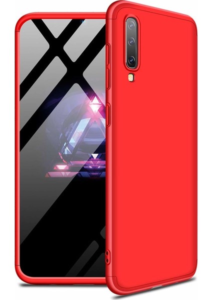 Samsung Galaxy A30S Kılıf Double Dip 360 Protective - Kırmızı