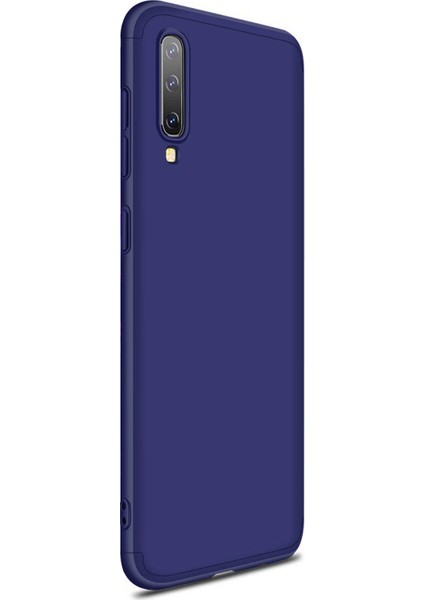 Samsung Galaxy A30S Kılıf Double Dip 360 Protective - Mavi