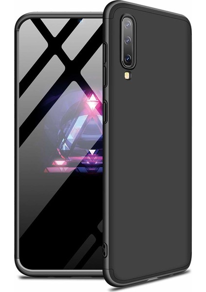 Samsung Galaxy A30S Kılıf Double Dip 360 Protective - Siyah