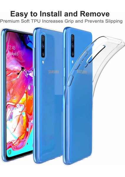 Samsung Galaxy A30s Kılıf Transparent Soft - Şeffaf