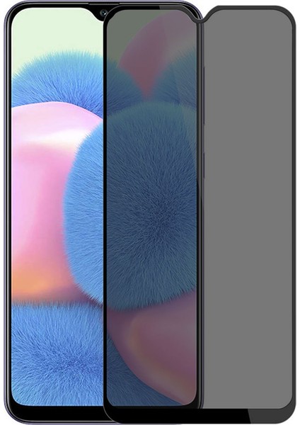 Samsung Galaxy A30s Privacy 5D Gizlilik Filtreli Cam Ekran Koruyucu - Siyah