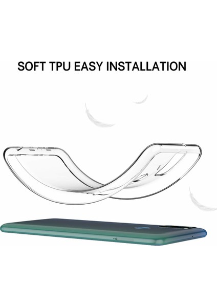 Samsung Galaxy M30s Kılıf Transparent Soft - Şeffaf