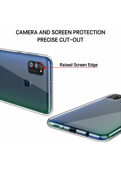 Samsung Galaxy M30s Kılıf Transparent Soft - Şeffaf