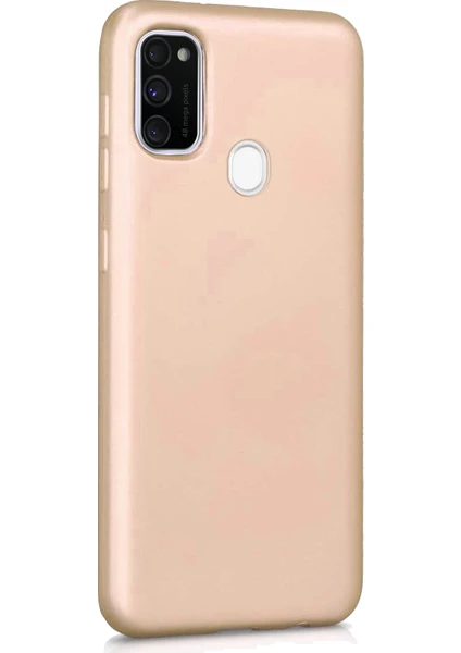 Samsung Galaxy M30s Mat Silikon Kılıf - Gold