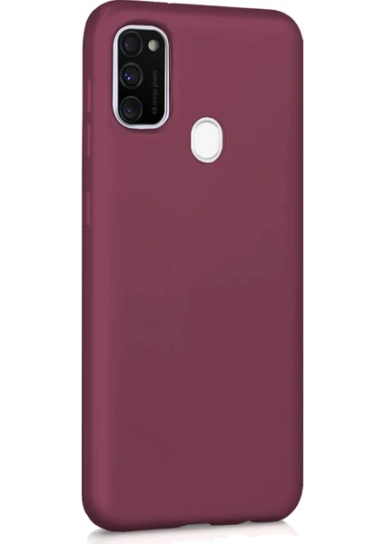 Samsung Galaxy M30s Mat Silikon Kılıf - Mor