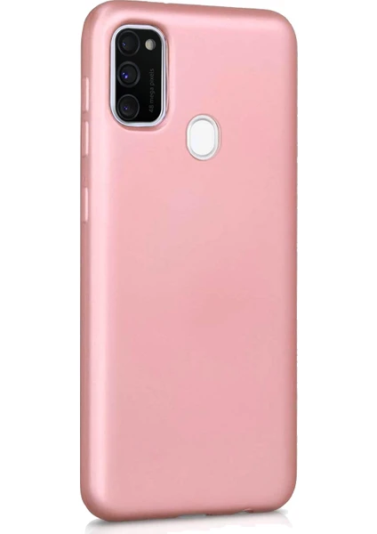 Samsung Galaxy M30s Mat Silikon Kılıf - Rose Gold