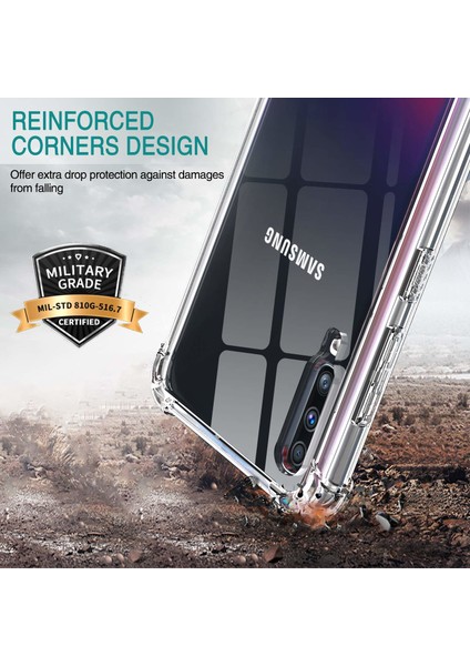 Shock Absorbing Kılıf Samsung Galaxy A30s - Şeffaf