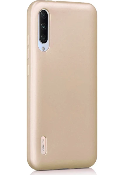 Xiaomi Mi 9 Lite Mat Silikon Kılıf - Gold