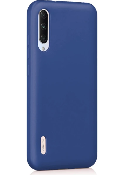 Xiaomi Mi 9 Lite Mat Silikon Kılıf - Lacivert