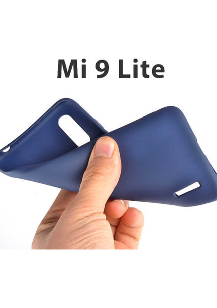 Xiaomi Mi 9 Lite Mat Silikon Kılıf - Lacivert