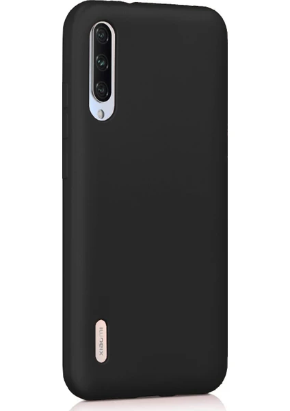 Xiaomi Mi 9 Lite Mat Silikon Kılıf - Siyah