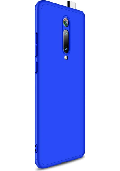 Xiaomi Mi 9T Kılıf Double Dip 360 Protective - Mavi