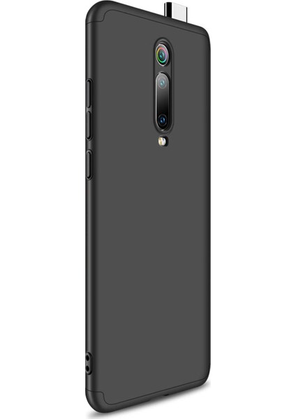 Xiaomi Mi 9T Kılıf Double Dip 360 Protective - Siyah