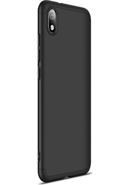 Xiaomi Redmi 7A Kılıf Double Dip 360 Protective - Siyah