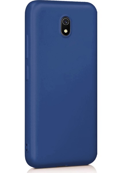 Xiaomi Redmi 8A Mat Silikon Kılıf - Lacivert