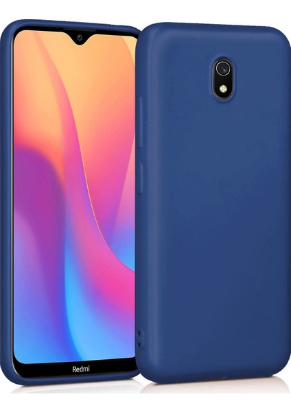 Xiaomi Redmi 8A Mat Silikon Kılıf - Lacivert