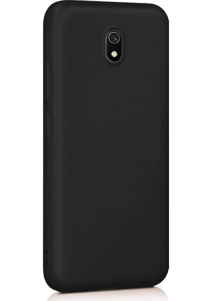 Xiaomi Redmi 8A Mat Silikon Kılıf - Siyah