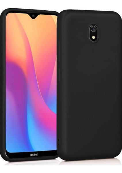 Xiaomi Redmi 8A Mat Silikon Kılıf - Siyah