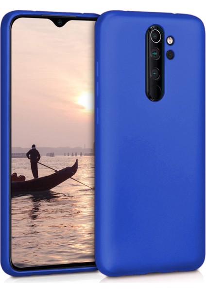 Xiaomi Redmi Note 8 Pro Mat Silikon Kılıf - Mavi