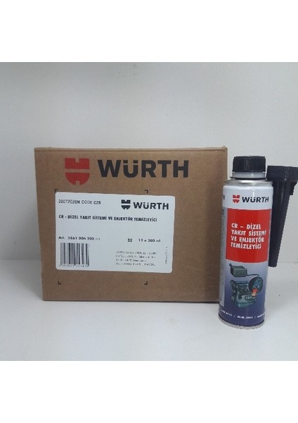 Würth Cr Dizel Enjektör Temizleyici 300 ml 12 Adet 1 Koli fiyatları