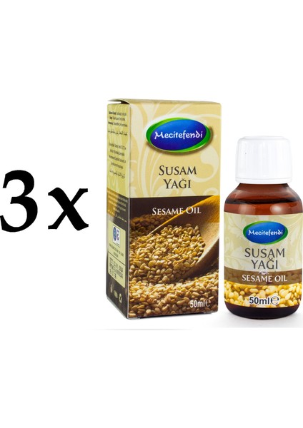 3'lü Mecitefendi Susam Yağı 3 x 50 ml