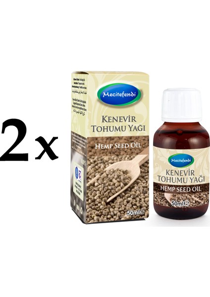 2'li Mecitefendi Kenevir Tohumu Yağı 2 x 50 ml