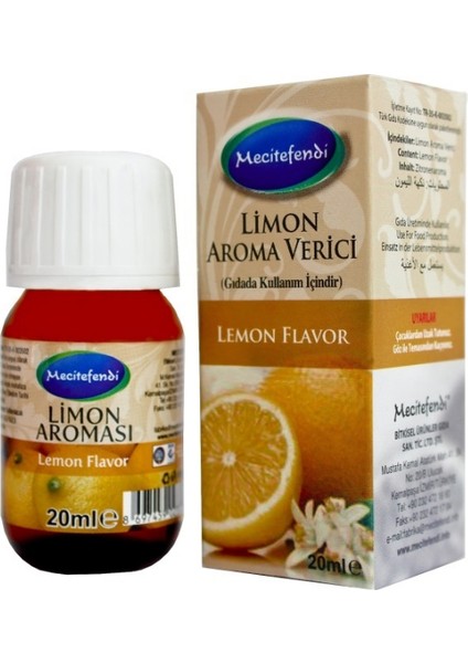 2'li Mecitefendi Limon Aroması 2 x 20 ml