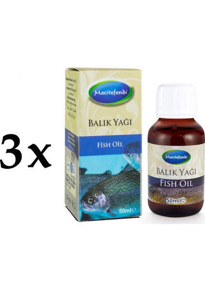 3'lü Mecitefendi Balık Yağı 3 x 50 ml