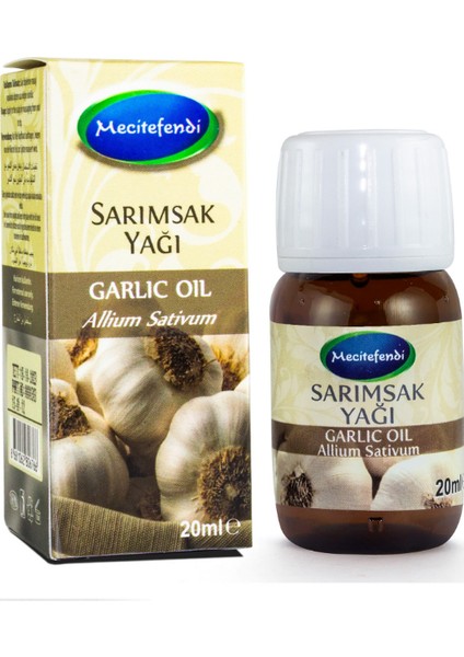 3'lü Mecitefendi Sarımsak Yağı 3 x 20 ml