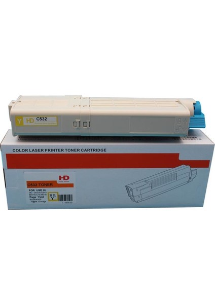 C532/MC573 TONER 46490629 6000 Sayfa Sarı