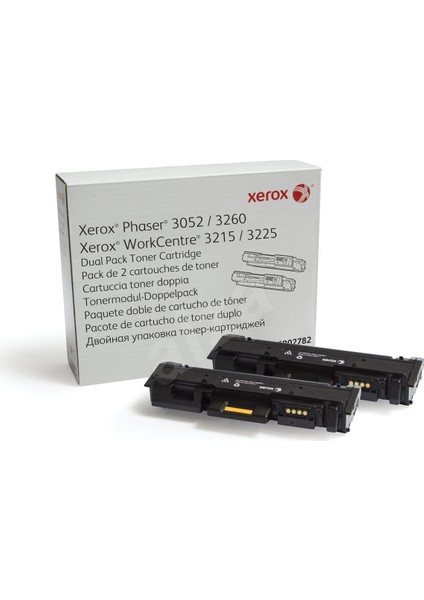 Phaser 3052 DUAL PACK 2'Lİ TONER Siyah