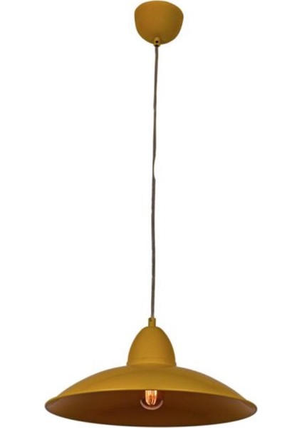 Metal Sarı Içi Sarı Sarkıt Çap 35 cm