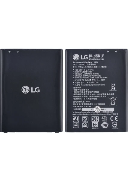 Lg V10 Batarya Pil, BL-45B1F, H900 H901 H961N K520